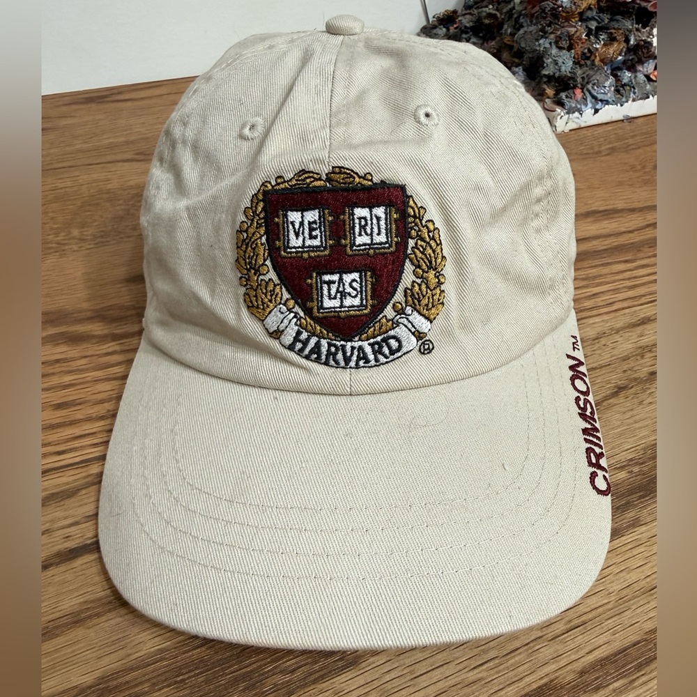 Harvard Beige Cap